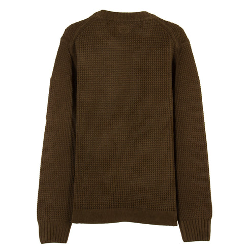 C.P. Company Chenille Cotton Jumper Ivy Green 683 13CMKN016A-005558G Degli Uberti